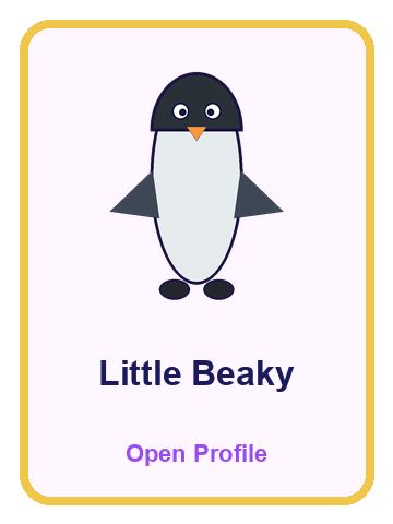 Little Beaky profile card
