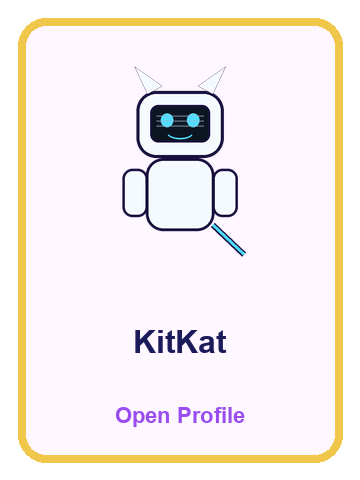 KitKat profile card